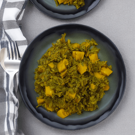 mopane leaves stew with squash lesotho food