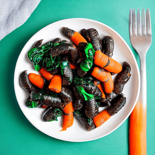 mopane worms with carrots and spinach lesotho food