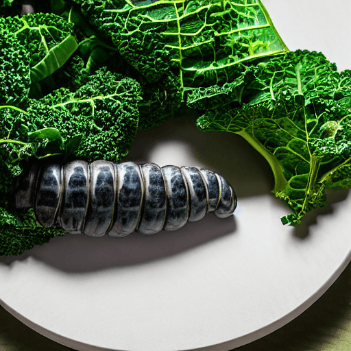 mopane worms with kale and cabbage lesotho food