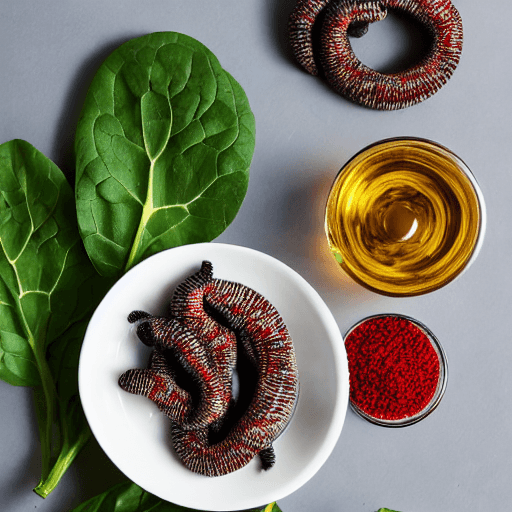 mopane worms with spinach lesotho food