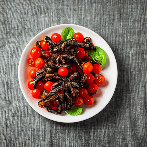mopane worms with tomatoes lesotho food