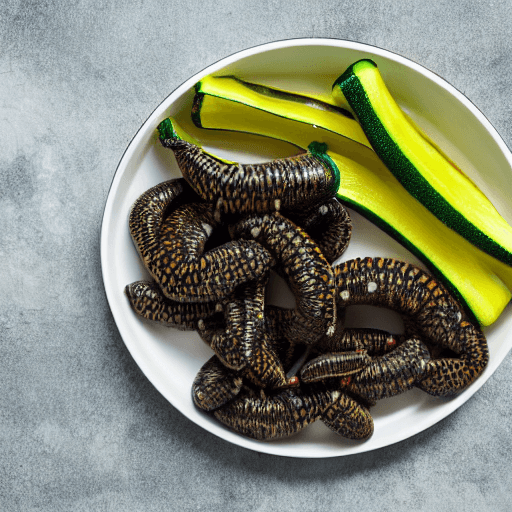 mopane worms with zucchini lesotho food