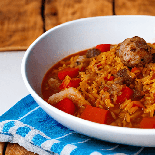 mozambican rice and sausage stew mozambique food