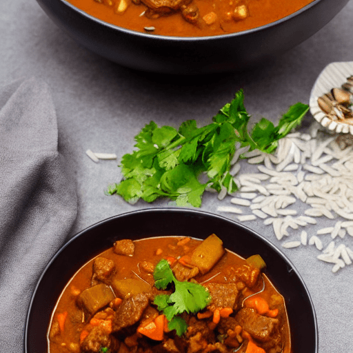 nama rice and groundnut and meat stew namibia food