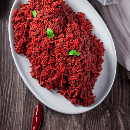 nasi daging merah food