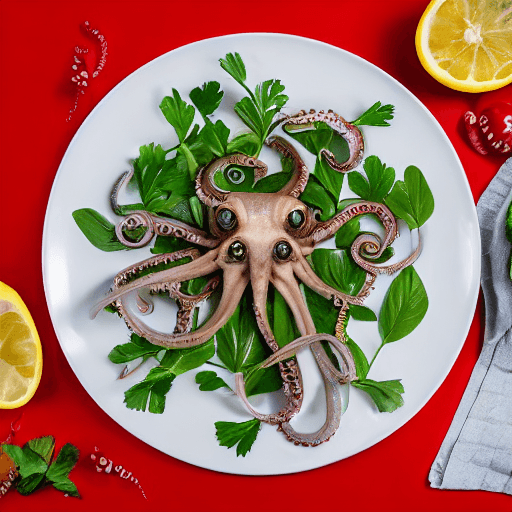 octopus carpaccio food