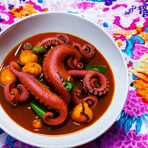 octopus curry mauritius food