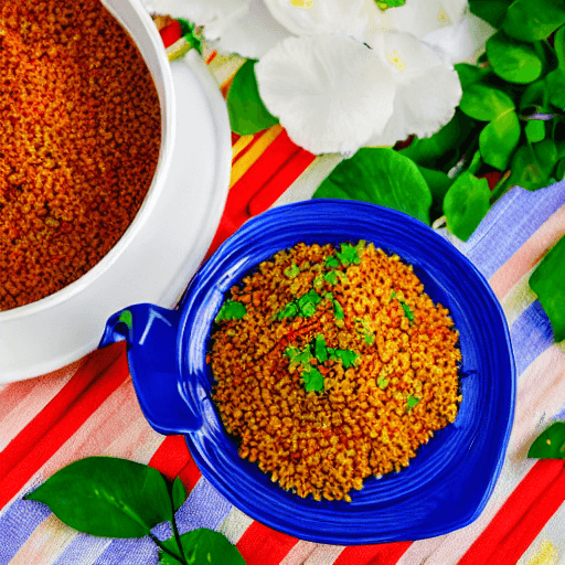 ovambo millet and rice stew namibia food
