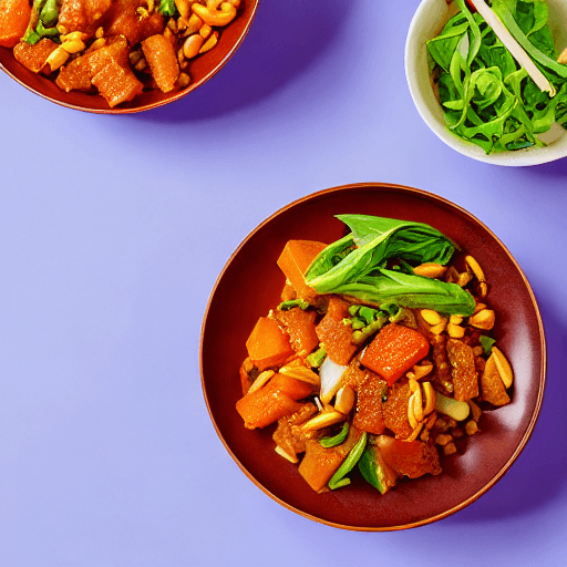 pad kana moo krob food