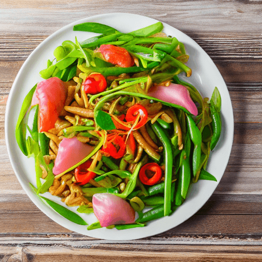 pad prik khing food