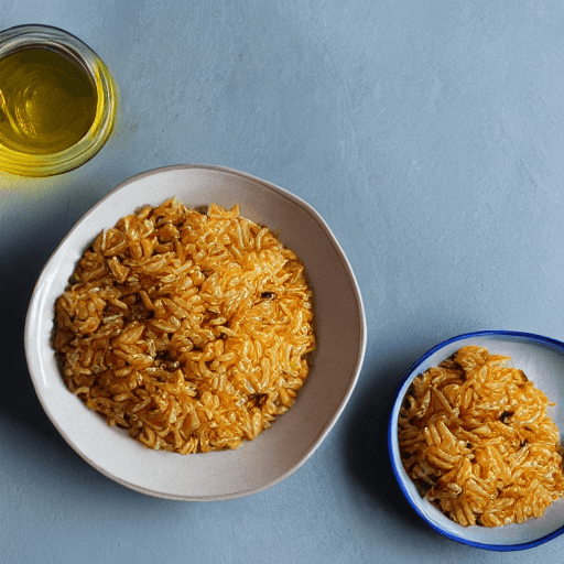palm nuts and fish rice with palm oil gabon food