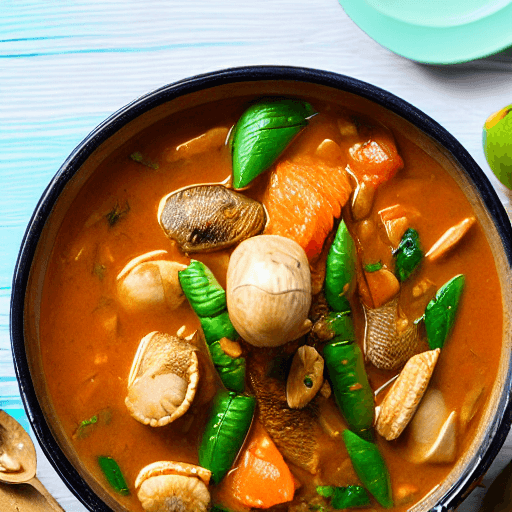 palm nuts and fish stew gabon food