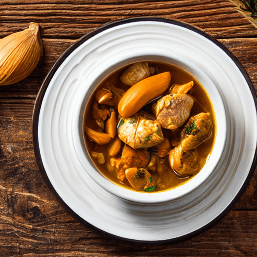 palm nuts and fish stew with palm oil gabon food
