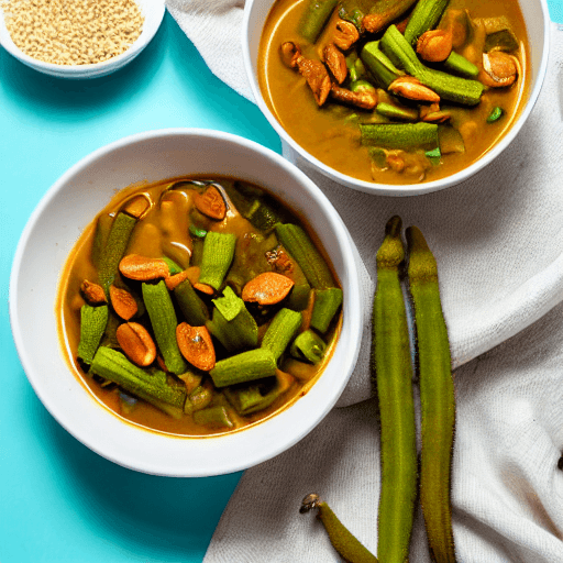 palm nuts and okra stew gabon food