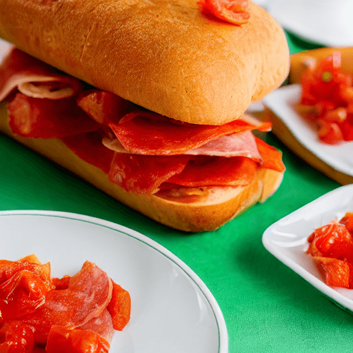 pan con tomate y jamón food