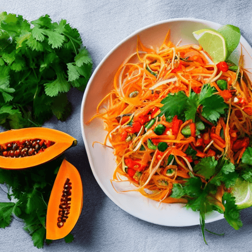 papaya salad equatorial guinea food