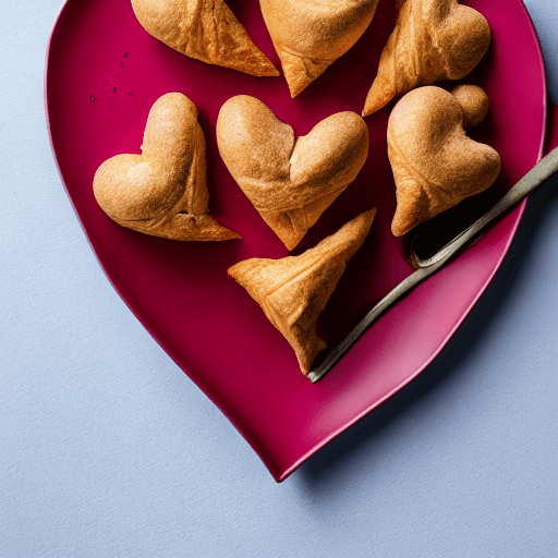 pastry hearts food