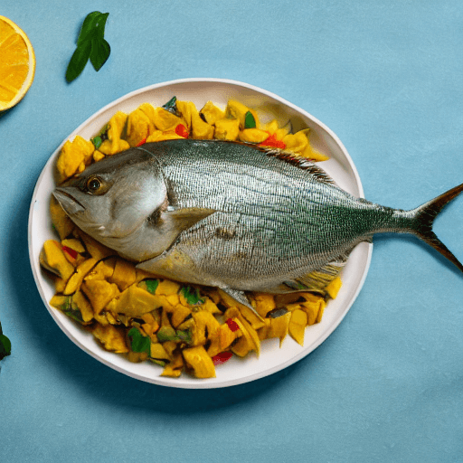 pompano and saltfish pikin dominica food
