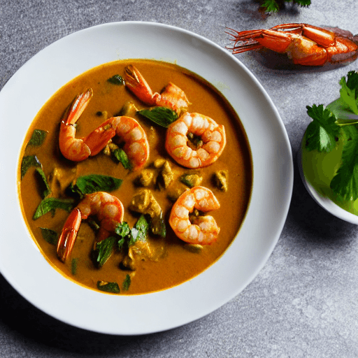 prawn malai curry food