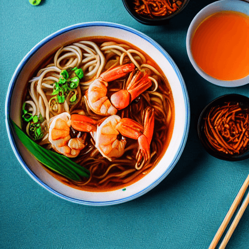prawn mee food
