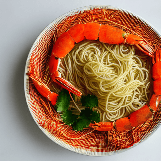 prawn noodle dry food