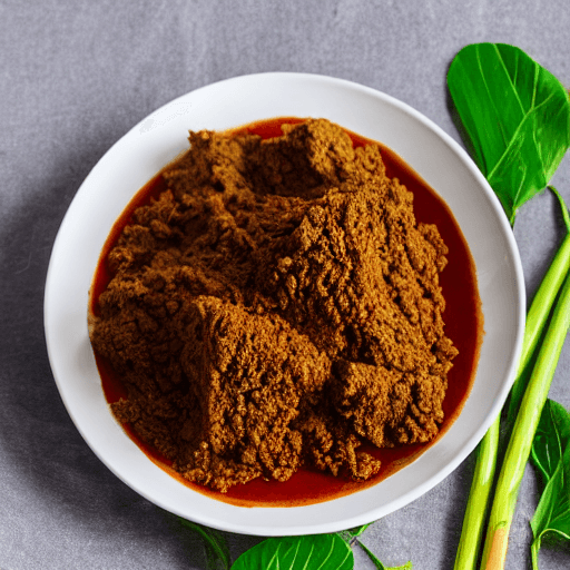 rendang daging food