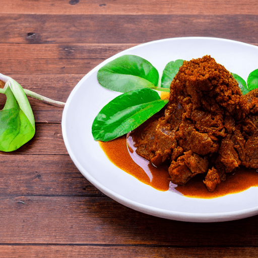 rendang tok food