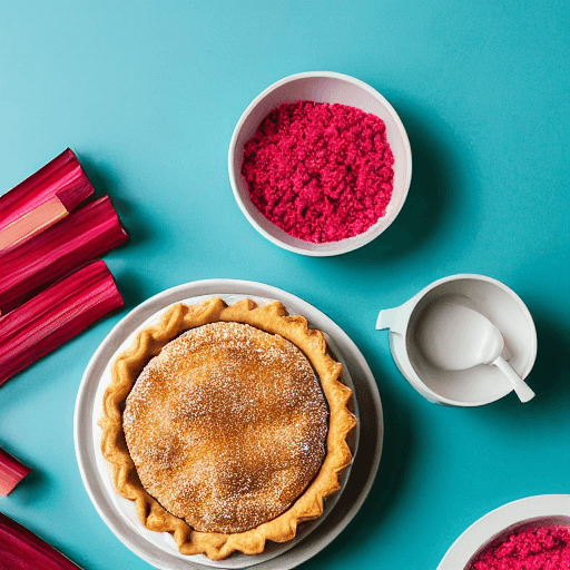 rhubarb pie food