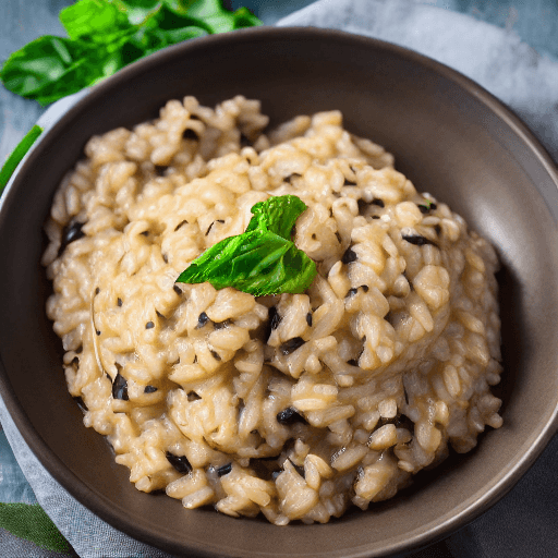 risotto al nero di seppia food