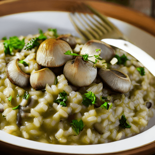 risotto met champignons en truffel food