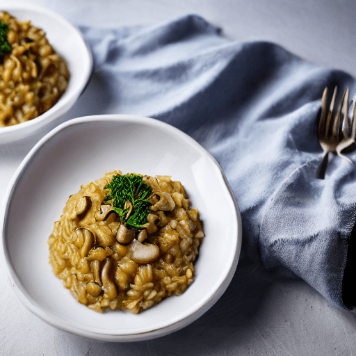 risotto met champignons food