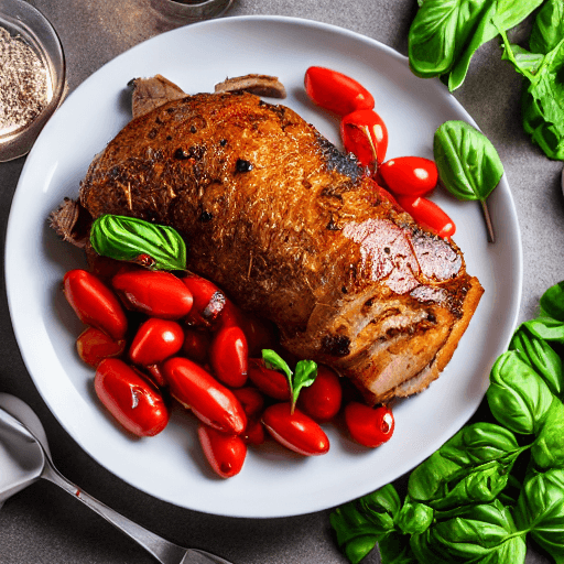 roast pork italian food