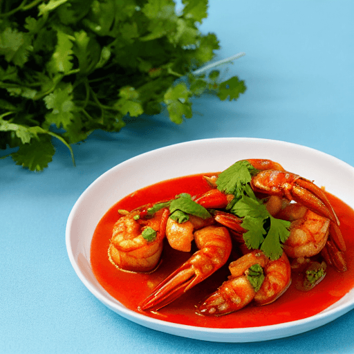 sambal udang galah food