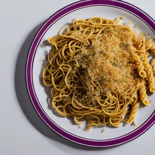sardine and breadcrumb pasta food