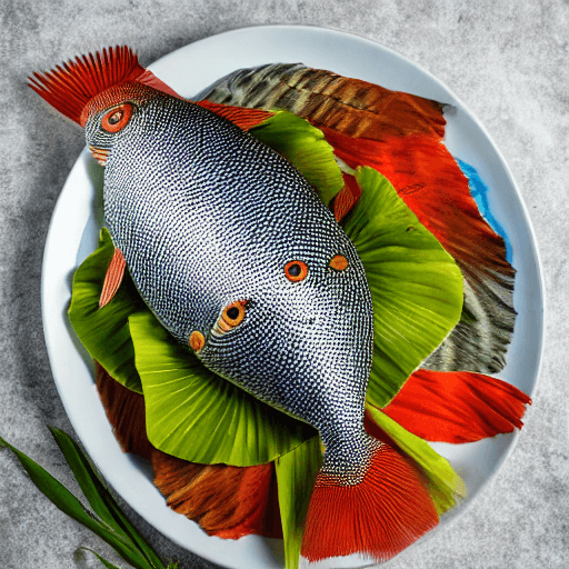 sepik river fish stuffed papua new guinea food