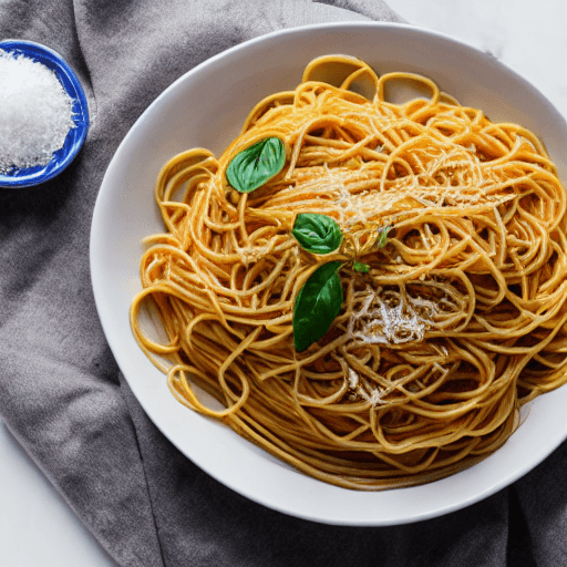 spaghetti aglio e olio food