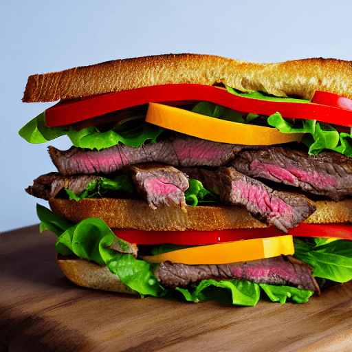 steak sandwich food