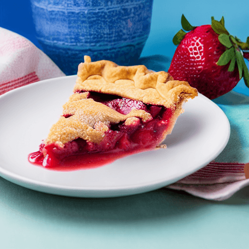 strawberry rhubarb pie food