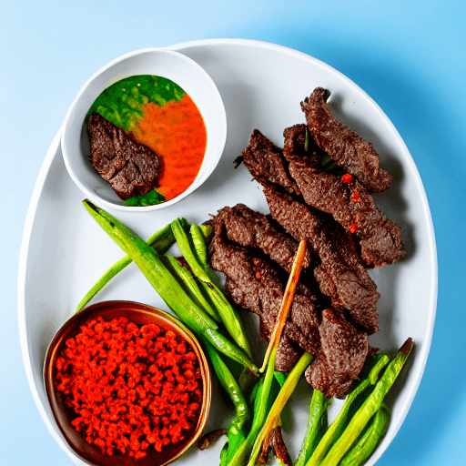 suya with beef gambia food