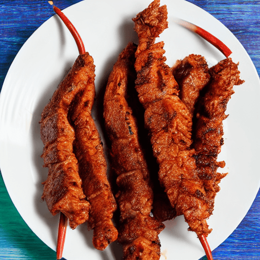 suya with meat gambia food