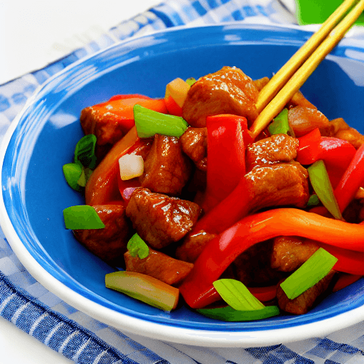 sweet and sour pork food