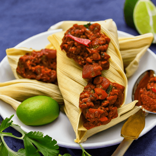 tamales de carne con guiso honduras food