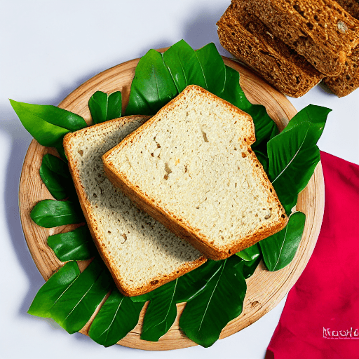 taro leaves with coconut bread kiribati food