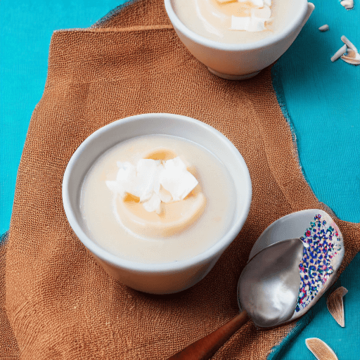 taro pudding with coconut micronesia food