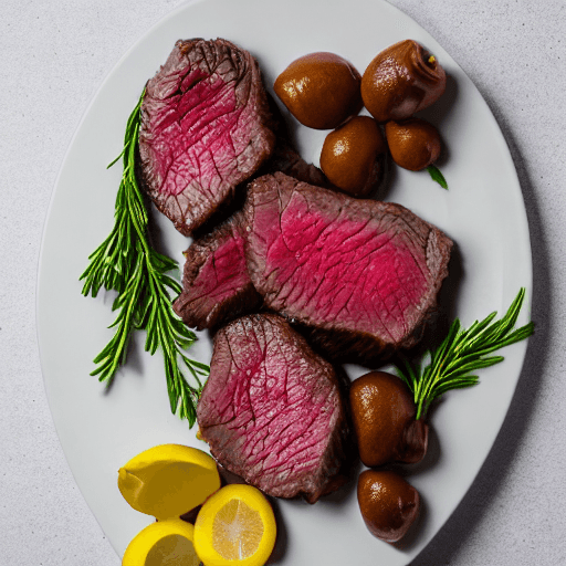 tender beef steak with sauce béarnaise food
