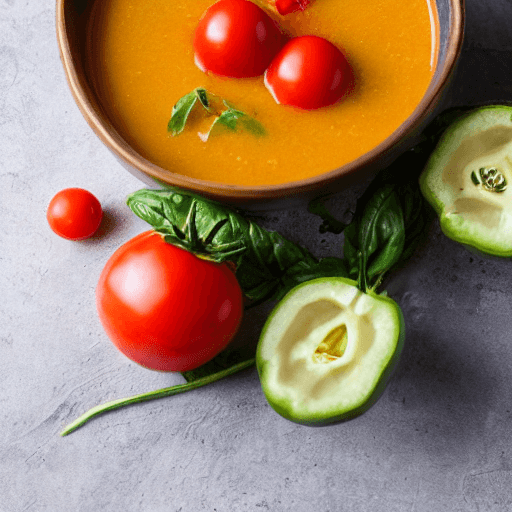 tomatensoep met ballen food