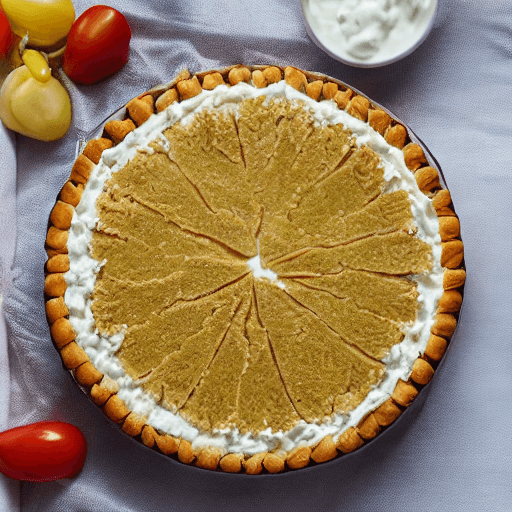 torta ricotta e peras food