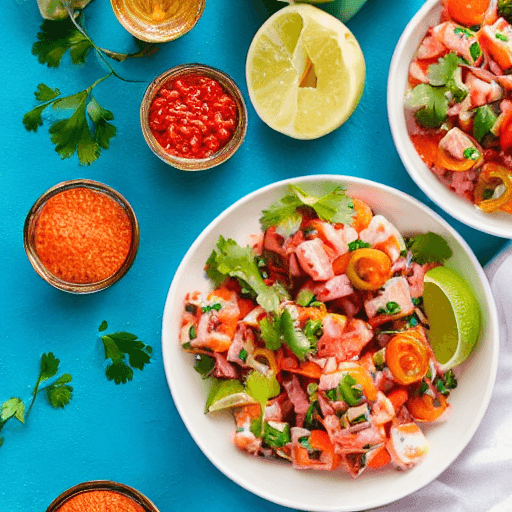 tostadas de ceviche food
