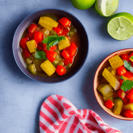 yuca con lim n y tomates y guiso honduras food