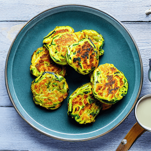 zucchini fritters food
